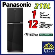 Panasonic 210L Fridge 2-Door Top Freezer Refrigerator NR-BB211PKMY NR-BB211PK 冰箱 Peti Sejuk