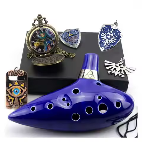 The Legend of Zelda Tears of The Kingdom Aiersi 12 Hole Ocarina Ceramic Alto C Legend of Ocarina Flu