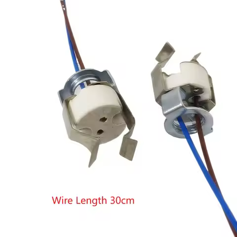 10pcs Bi-Pin Base G4 G6.35 GY6.35 GX5.3 MR16 GZ4 MR11 GU5.3 G5.3 M10 0.75mm Halogen Incandescent Led