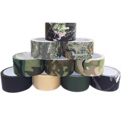 10Meters Duct Outdoor Woodland Camping Camouflage Tape WRAP Hunting Adhesive Stealth Camo Tape Banda