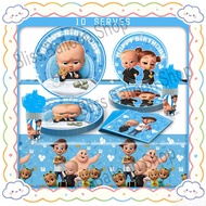 BOSS BABY Banner Balloon Set BOSS BABY Themed Birthday Tableware BOSS BABY Birthday Party for Boys
