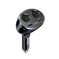 HGV (Ready Stock) Universal 12V/24V 4 Ports Car Charger Quick Charge 3.0 Digital Display PD+QC3.0 Du