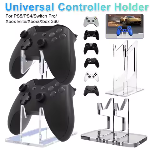 For PS5/PS4/Switch Pro/Xbox Elite/Xbox/Xbox 360 Universal 2/1 layer Controller Holder Gamepad Stand 