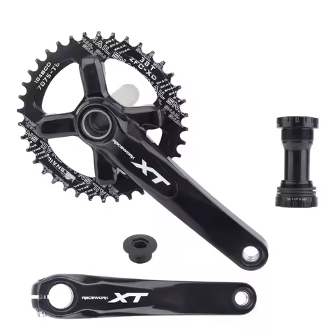 MTB Crankset 104BCD 170mm/175mm XT Crank Narrow Wide Chainring 32/34/36/38/40/42T Mountain Bicycle C