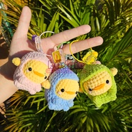 Crochet Dinosaur Duck Bag Charm