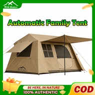 Village 13 Automatic Family Tent  Waterproof Khemah Camping Unta Tent 5-8 People Luxury Glamping Out
