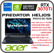 acer - [QHD 165Hz+RTX3070Ti] PREDATOR HELIOS PH315-55-782K (i7-12700H/RTX 3070Ti/15.6" QHD 165Hz) 手提