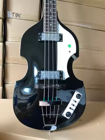 2026 new Black Hofner BB2 Bass Guitar Violin Body Style Basse Top Quality HCT Bajo