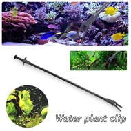 MXMUSTY1 Planting Clip, Black Plastic Water Plant Pruning Pliers, Straight 50cm Tongs Fish Tank Twee