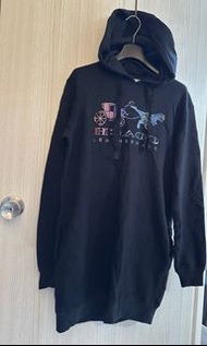 清櫃Coach 彩色珠片圖案連帽衛衣裙