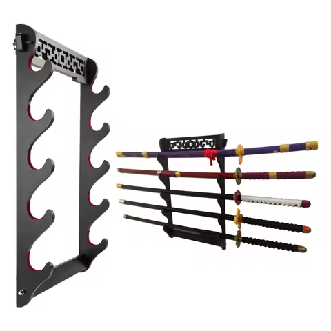 Wall Katana Organizer Support Wooden Sabre Sword Stand Shelf Display Real Size Japanese Katana Holde