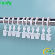 LANFY Clamps Simple White Curtain Accessories For Rod Removable Retro Curtain Ring