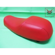 DOUBLE SEAT COMPLETE RED Fit For HONDA CB100 CL100 SB100 CB125S // Car Pvc Leather Smooth Fabric