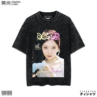 TISSATSU AESPA SUPERNOVA NINGNING Oversize Washed T-Shirt Kpop Wash Slimfit T-Shirt/ AESPA-50/