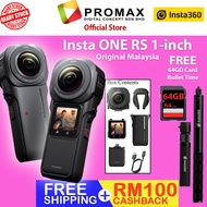 Ready Stock - Insta360 One RS 1-Inch 360 Edition Co-Engineered with Leica Action Camera 100% Original Malaysia