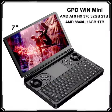 GPD WIN Mini AMD Ryzen™ AI 9 HX 370 7Inch Gaming Laptop Handheld GamePad Tablet 32GB DDR5 2TB SSD Po