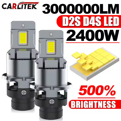 D2S D4S 1:1 Led Headlight HID D1S D3S D1R D3R Kit Xenon LED Bulbs Retrofit Kit 2400W D2R D4R Car Lam