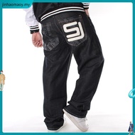 Jeans For Men Men's Plus Size Pants Hip Hop Jeans Hip-hop Print Loose Skate Pants