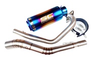 ชุดท่อ Exciter150(ยามาฮ่า เอ็กซ์ไซเตอร์150)+ปลายท่อเอสซีสีรุ้ง