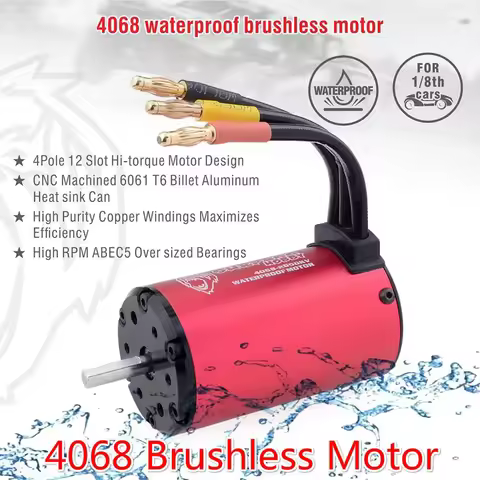 Surpass Hobby KK Waterproof 4068 5.0mm Brushless Motor 150A ESC for RC 1/8 Drift Racing Off-road Cli