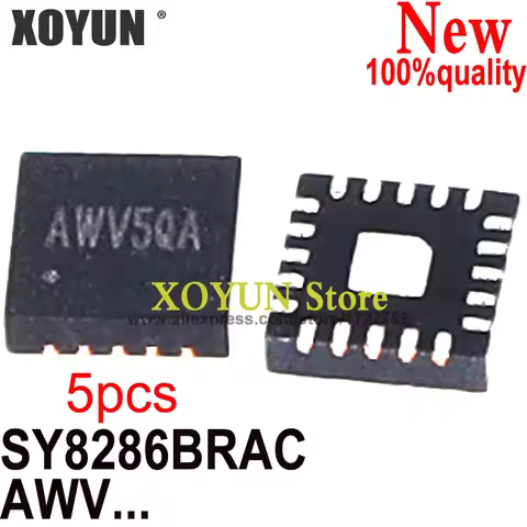 (5piece) 100% New SY8286 SY8286B SY8286BRAC AWV5LC AWV5QB AWV5 QFN-20