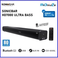 SonicGear SonicBar HD 7000 TV PC Bluetooth 5.0 Soundbar Ultra Bass Speaker With Mic Input