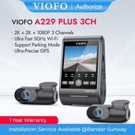 VIOFO A229 Plus 3CH [Front 2K QHD] [Rear 2K QHD] [Interior 1080P] Sony Starvis 2 Dashcam