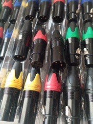 xlr male dan female sepasang pin gold / jack mic / jack xlr /jack audio