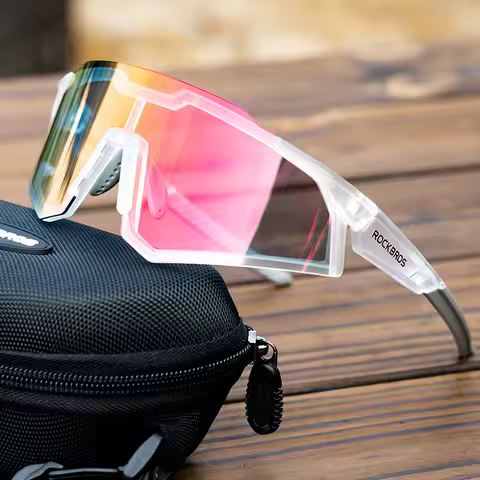ROCKBROS Cycling Glasses Photochromic Bike Sunglasses Eyewear UV400 Sun Protection Goggles Photochro