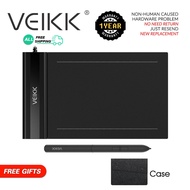 VEIKK แท็บเล็ต Drawing Tablet S640 6x4 inch Passive Stylus Black One
