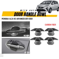 MTTO Perodua Alza SE Advanced 2011-2021 Exterior Car Outside Door Handle Bowl Cover Case Accessories
