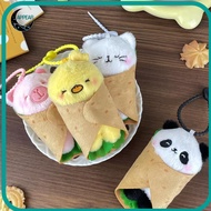 Burrito Pendant & Plush Capibala Doll Keychain - Soft Cartoon Style Toy, Perfect Birthday Gift