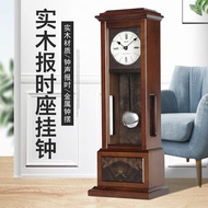 AT/💛SEIKOJapanese Seiko Clock Home Living Room Japanese Music Time Table Clock Wall Mounted Wood Wall Clock Retro ClockQ