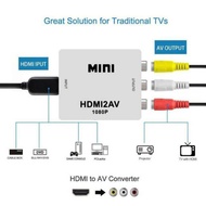 MiniBox HDMI to AV RCA Adapter AV to HDMI Converter RCA to HDMI and RCA Cable