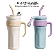 High-end 316 Stainless Steel Thermos Cup Insulated Coffee Cup Large-Capacity Ice Master Cup High-Val