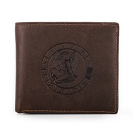 Hiram da thật của nam dập nổi ví 12 chòm sao biểu tượng tùy chỉnh ví đựng tiền xu đựng thẻ dập zodia