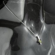 日本珠寶品牌4°C (4度C) 925純銀 馬眼 橄欖石 盒子項鍊