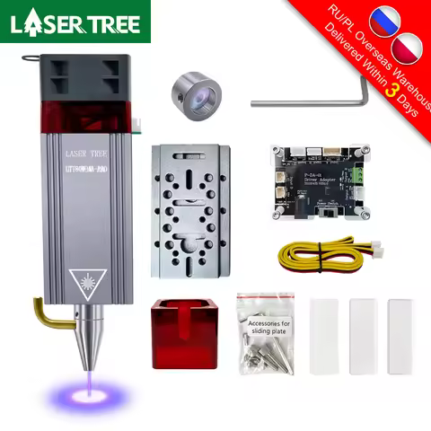 LASER TREE 20W/10W/5W/4W Laser Head For CNC Engraver Wood Cutting DIY Laser Tools 450nm TTL/ PWM Blu