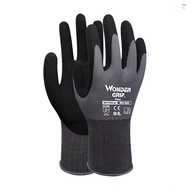 Coated Impregnated and Black Gray XL Safety Women 1 -Pair Work Maintenance Men for Warehouse Gloves Gardening Nitrile