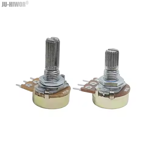 2pcs WH148 15mm 20mm Shaft 3Pin Linear Taper Rotary Potentiometer Resistor 1K 2K 10K 20K 50K 100K 1M