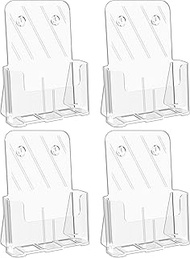 HLF-ho Brochure Holder 8.5x11 inch Acrylic Brochure Holder Plastic Flyer Holder Clear Brochure Holde