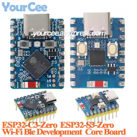 5pcs/1pc ESP32-S3-Zero ESP32S3 ESP32-C3-Zero ESP32C3 ESP32 2.4G Wi-Fi Wifi Wireless Ble Core Develop