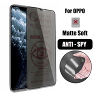 Oppo Reno 8T 7 6 7Z 6Z 8Z 5 4 3 2 2F A96 A3S A5S A15 A16 A17 A17K A5 A9 A53 A52 A54 A55 A57 A58 A78 A74 A76 A96 A77S A94 Privacy Film Matte Anti Tempered Glass Screen Protector