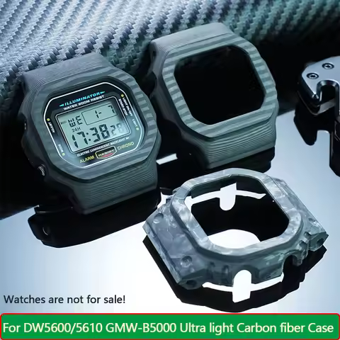 DW5600 modify Carbon fiber Watch case For Casio DW5600 DW5610 GMW-B5000 Small Square Ultra light Car