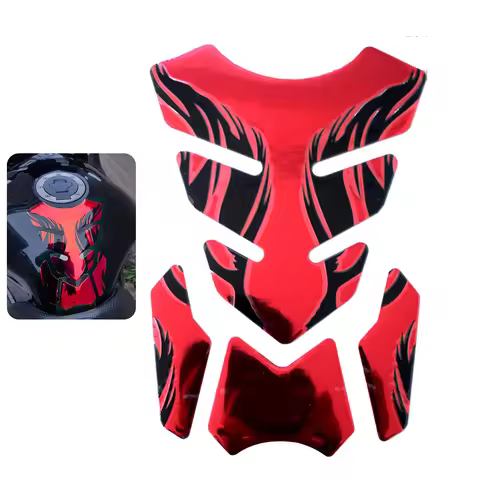Motorcycle Sticker Fishbone 3d Tank Pad Oil Protector Cover For Yamaha Fjr 1300 Kawasaki Z900 Bajaj 