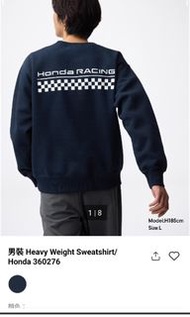 Honda HRC Powered by Honda  圓領衛衣 size  M