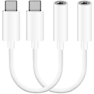 1/2Pcs Headphone Adapter Type-C 3.5mm USB C Connector to 3.5mm Audio Aux Cable Connector