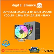 OCYPUS DELTA A40 SE BK ARGB CPU AIR COOLER - 190W TDP LGA1851 - BLACK