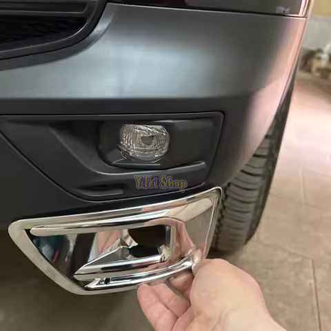 Chrome Car Accessories Plated Front Fog Lamp Covers Trim Paste Style For Toyota Land Cruiser 300 LC3