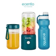 【Garansi mesin 30 hari】ecentio juice portable 8 pisau kaca blender 2 botol mini USB Blander Jus Vita